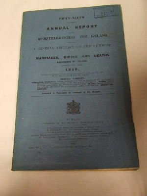 Seller image for Register of Marriages, Births, and Deaths in Ireland: Report, 1919 for sale by Kennys Bookshop and Art Galleries Ltd.