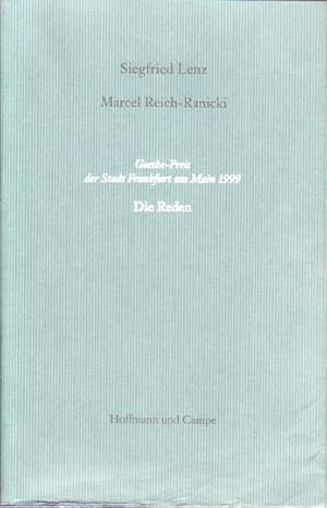 Seller image for Etwas ber den Klassiker und seine Gegenwrtigkeit. Deutschstunden. ber einen Klassiker und einen Dichter des Mitleids (MRR). Reden anllich der Verleihung des Goethe-Preises der Stadt Frankfurt am Main an Siegfried Lenz. 28. August 1999. for sale by Bcher bei den 7 Bergen