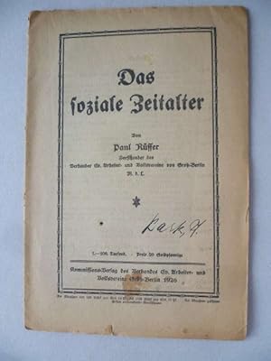 Image du vendeur pour Das soziale Zeitalter. mis en vente par Ostritzer Antiquariat