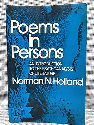 Seller image for Poems in Persons: An Introduction to the Psychoanalysis of Literature for sale by Dan Pope Books