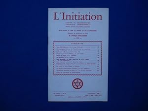 Image du vendeur pour L'Initiation. Cahiers de documentation Esotrique Traditionnelle mis en vente par Emmanuelle Morin