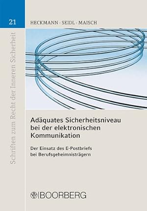 Immagine del venditore per Adquates Sicherheitsniveau bei der elektronischen Kommunikation. Der Einsatz des E-Postbriefs bei Berufsgeheimnistrgern. venduto da Antiquariat  Braun