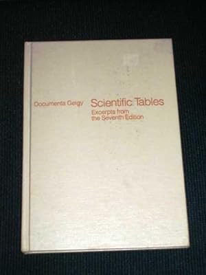 Seller image for Scientific Tables: Excerpts from the Seventh Edition for sale by Lotzabooks