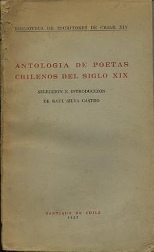 Imagen del vendedor de Antologia de poetas chilenos del siglo XIX a la venta por Kaaterskill Books, ABAA/ILAB