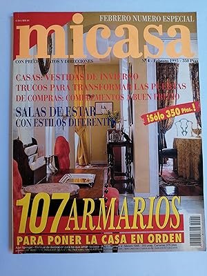 Micasa : [mensual de decoración para los que aman la casa]. Nº 4, febrero 1995 (número especial)
