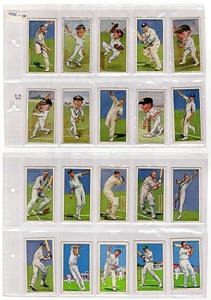 Set of 41 Vintage Player's Cigarettes Caricature Trading Cards, Cricket, circa 1926