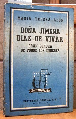 Imagen del vendedor de DOA JIMENA DIAZ DE VIVAR. Gran seora de todos los deberes a la venta por LLIBRES del SENDERI