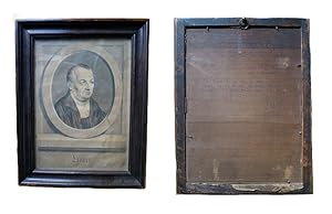 Bild des Verkufers fr Bild aus dem Nachlass Klopstocks, Lutherportrait nach Cranach von Johann Martin Preisler. zum Verkauf von Die BCHERPOST