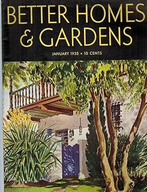 BETTER HOMES AND GARDENS. Issue for January 1935