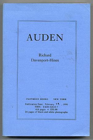 Bild des Verkufers fr Auden zum Verkauf von Between the Covers-Rare Books, Inc. ABAA