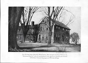 Seller image for The Williams House, Deerfield, Massachusetts, Illustration for sale by Legacy Books II