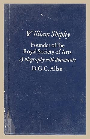 William Shipley:Founder of the Royal Society of Arts: A Biography with Documents