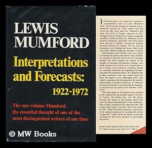 Seller image for Interpretations and Forecasts: 1922-1972; Studies in Literature, History, Biography, Technics, and Contemporary Society for sale by MW Books Ltd.