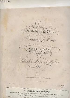 Bild des Verkufers fr INVITATION A LA VALSE - PIANO. zum Verkauf von Le-Livre
