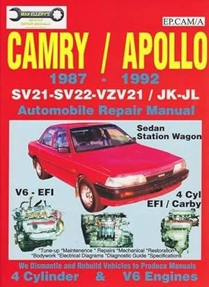 Seller image for the Toyota Camry/Apollo Repair Manual 1987-92 (Paperback) for sale by Grand Eagle Retail