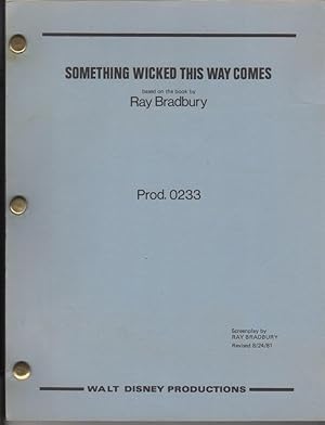 Bild des Verkufers fr Something Wicked This Way Comes. Screenplay zum Verkauf von Thomas A. Goldwasser Rare Books (ABAA)