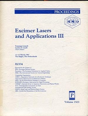 Seller image for Excimer Lasers and Applications III. for sale by Antiquariat am Flughafen