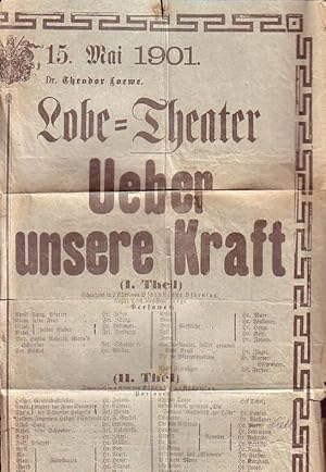 15 Ausschnitte von Theaterzetteln mit Stücktiteln und Besetzungen aus dem Thalia-Theater, [Berlin...