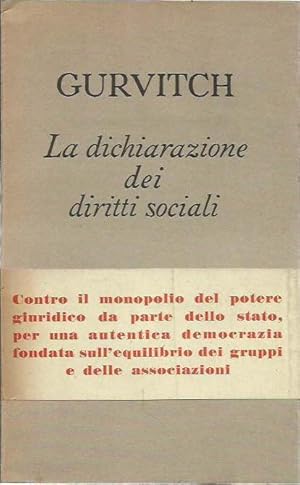 La dichiarazione dei diritti sociali