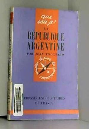 Bild des Verkufers fr La republique argentine zum Verkauf von JLG_livres anciens et modernes