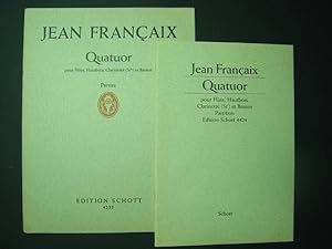 Bild des Verkufers fr Quatuor pour Flute, Hautbois, Clarinette (Si b) et Basson. zum Verkauf von Antiquariat Tarter, Einzelunternehmen,