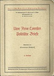 Bild des Verkufers fr Politische Briefe. Bearbeitet von Alexander Scharff. zum Verkauf von Antiquariat Axel Kurta