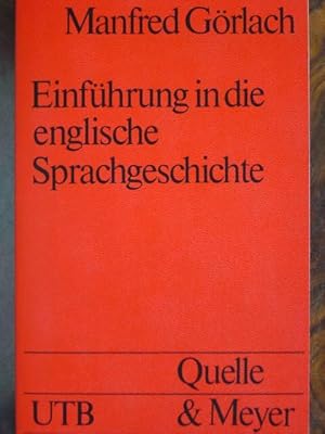 Bild des Verkufers fr Einfhrung in die englische Sprachgeschichte. zum Verkauf von Antiquariat Tarter, Einzelunternehmen,