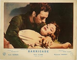 Image du vendeur pour Barricade (Three original British front-of-house cards from the 1950 film) mis en vente par Royal Books, Inc., ABAA