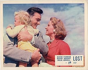 Bild des Verkufers fr Lost [Tears for Simon] (Original British front-of-house card from the 1956 film) zum Verkauf von Royal Books, Inc., ABAA