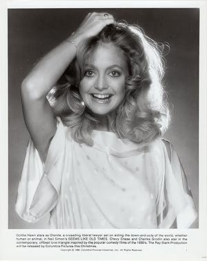 Bild des Verkufers fr Seems Like Old Times (Original photograph of Goldie Hawn from the 1980 film) zum Verkauf von Royal Books, Inc., ABAA