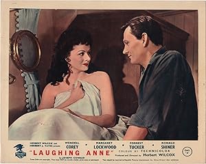 Bild des Verkufers fr Laughing Anne (Two British front-of-house cards from the 1953 film) zum Verkauf von Royal Books, Inc., ABAA