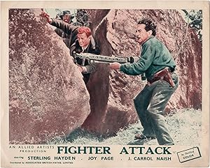 Bild des Verkufers fr Fighter Attack (Three British front-of-house cards from the 1953 film) zum Verkauf von Royal Books, Inc., ABAA