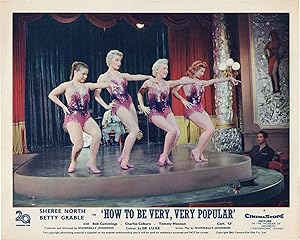 Bild des Verkufers fr How to Be Very, Very Popular (Collection of 8 British front-of-house cards from the 1955 film) zum Verkauf von Royal Books, Inc., ABAA