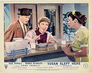 Image du vendeur pour Susan Slept Here (Original British front-of-house card from the 1954 film) mis en vente par Royal Books, Inc., ABAA