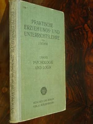 Image du vendeur pour Psychologie und Logik. Mit 37 Abbildungen im Text. mis en vente par Antiquariat Tarter, Einzelunternehmen,