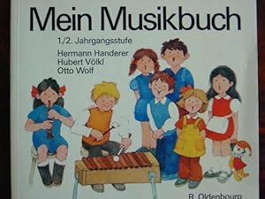 Bild des Verkufers fr Mein Musikbuch. Jahrgangsstufe 1/2. Mit vielen einstimmigen Kinderliedern, Stimmbildungs-/Gehrbungen und rhythmischen Mustern. Mit zahlreichen teils farbigen Illustrationen im Notentext und auf Tafeln von Barbara von Johnson. zum Verkauf von Antiquariat Tarter, Einzelunternehmen,