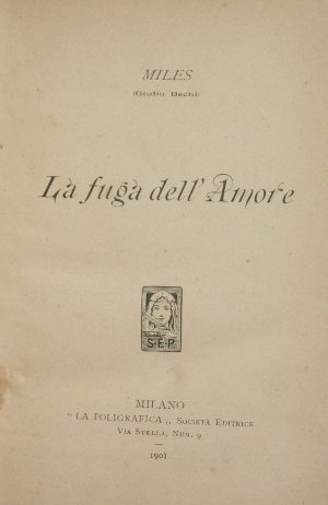 Bild des Verkufers fr La fuga dell'Amore zum Verkauf von Antica Libreria Srl