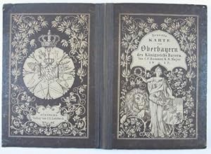 Neueste Karte von Oberbayern des Königreichs Bayern von C. F. Hammer. Grenzkolorierte Stahlstich-...