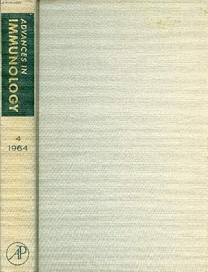 Imagen del vendedor de ADVANCES IN IMMUNOLOGY, VOLUME 4, 1964 (Contents: Ontogeny and Phylogeny of Adaptive Immunity, R.A. Good, B.W. Papermaster. Cellular Reactions in Infection, E. Suter, H. Ramseier. Ultrastructure of Immunologic Processes.) a la venta por Le-Livre