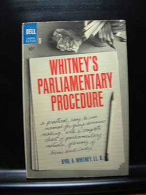 WHITNEY'S PARLIAMENTARY PROCEDURE