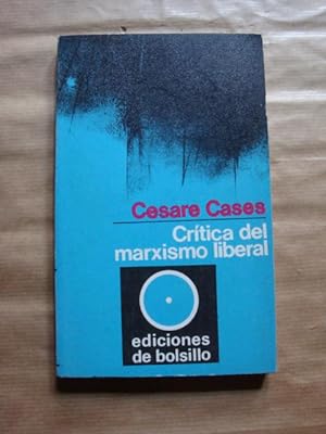 Immagine del venditore per Crtica del marxismo liberal venduto da Llibres Capra