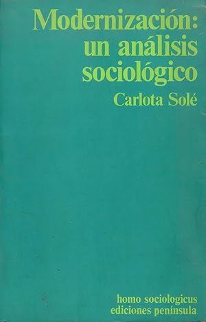 Seller image for Modernizacin: Un Anlisis Sociolgico for sale by La Bodega Literaria