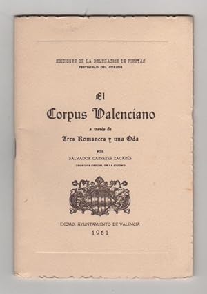 Seller image for El Corpus Valenciano a travs de tres romances y una oda for sale by Librera El Crabo