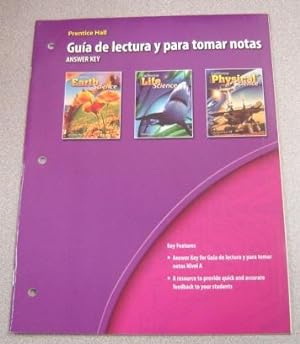 Seller image for Prentice Hall Guia De Lectura Y Para Tomar Notas, Answer Key, California Science Explorer for sale by Books of Paradise