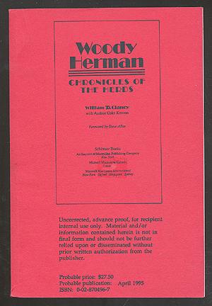 Bild des Verkufers fr Woody Herman: Chronicles of the Herds zum Verkauf von Between the Covers-Rare Books, Inc. ABAA