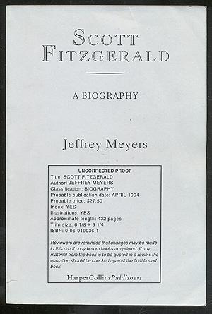 Seller image for Scott Fitzgerald: A Biography for sale by Between the Covers-Rare Books, Inc. ABAA