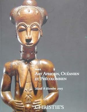 Art Africain, Océanien et Précolombien.