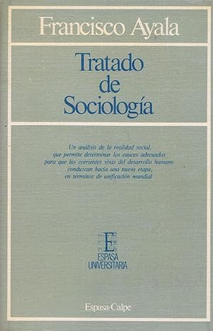 TRATADO DE SOCIOLOGIA