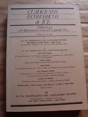 Cuadernos económicos de ICE. Números 7-8, 1978