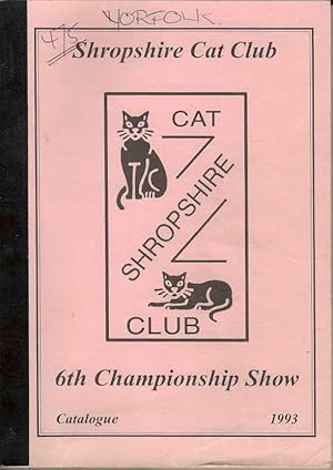 Shropshire Cat Club 6th Championship Show Catalogue 1993